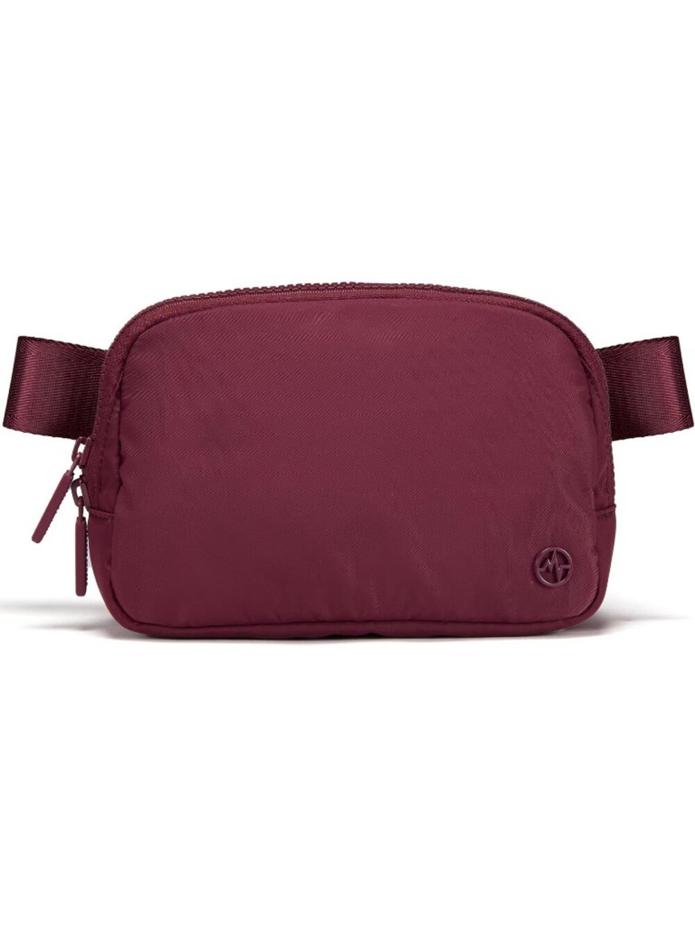 Women's Red Merlot Nylon Fanny Pack Belt Bag Water Repellent Crossbody Bag